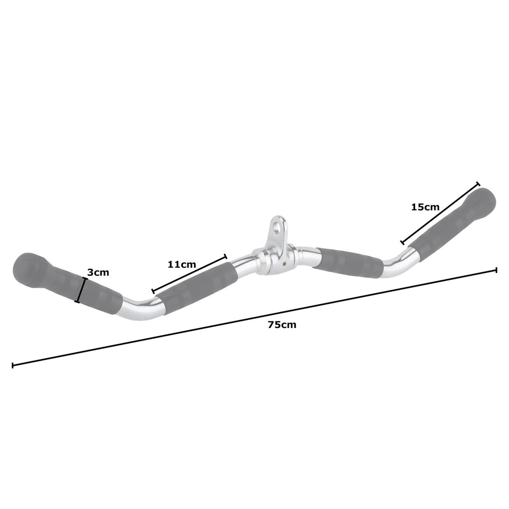 Mirafit Revolving Curl Bar Attachment with Rubber Grips