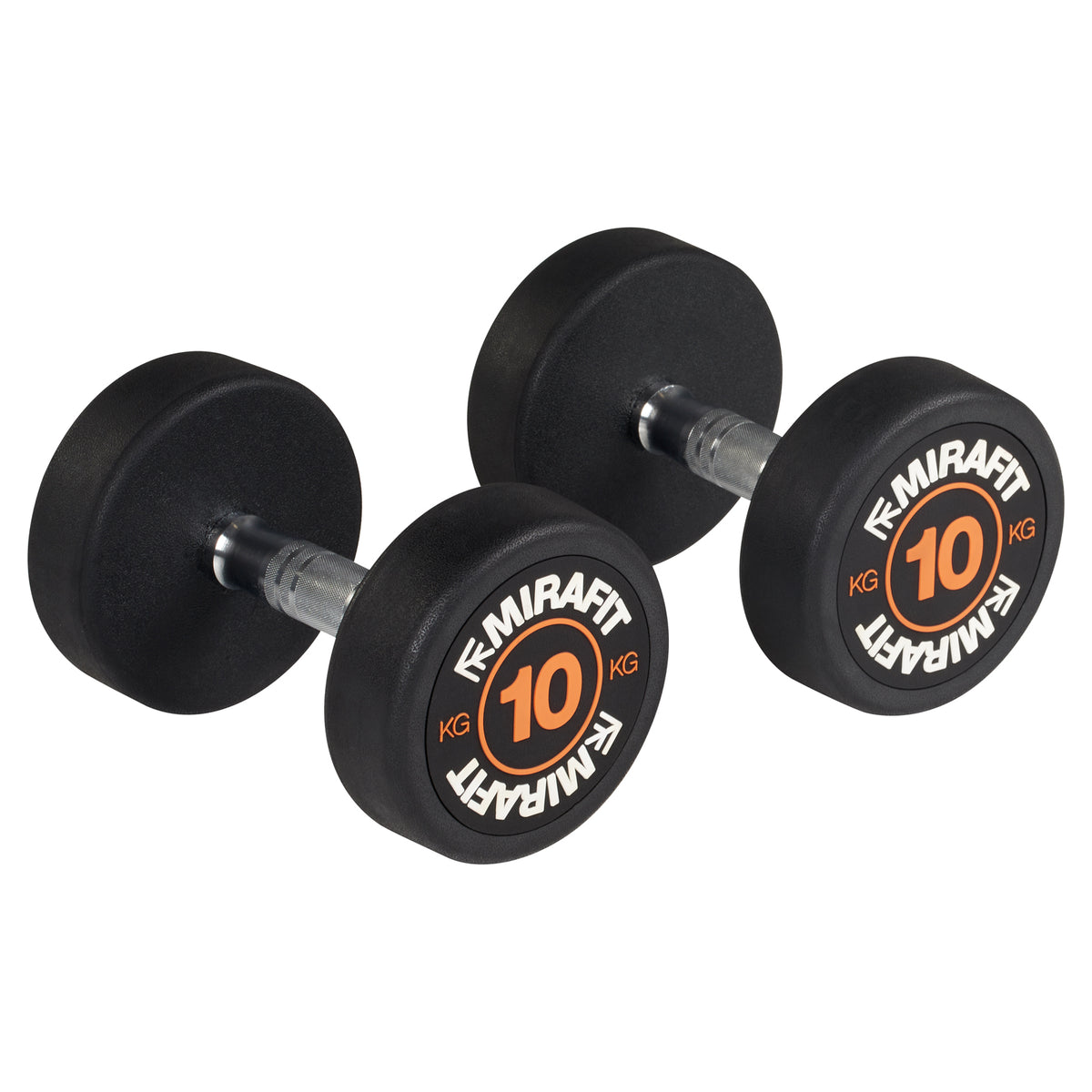 Mirafit Rubber Dumbbell Set - Choice of Weight
