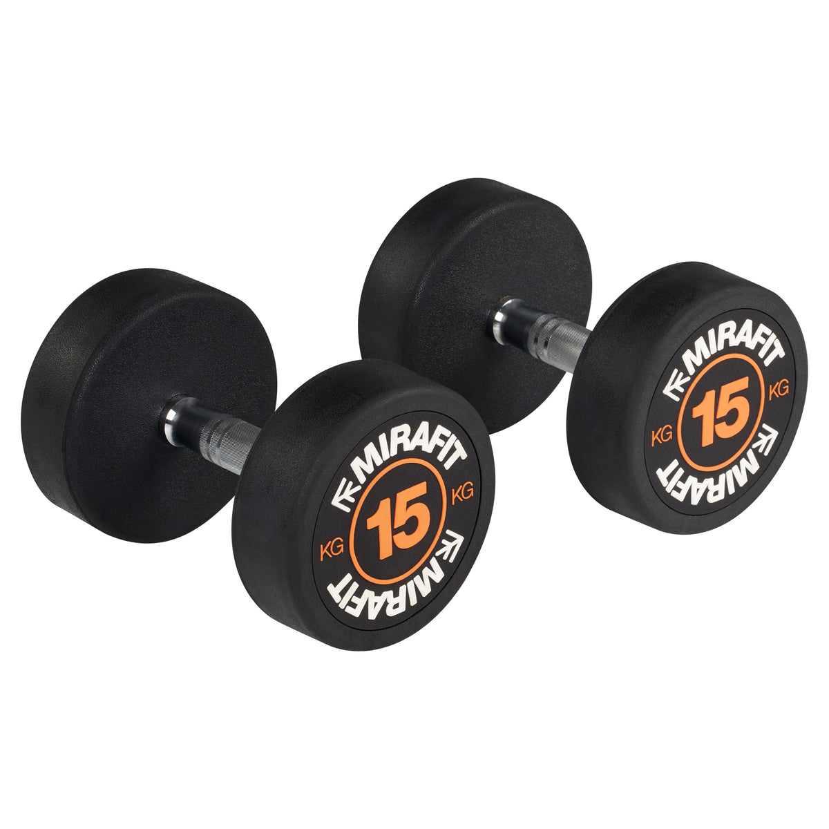 Mirafit Rubber Dumbbell Set - Choice of Weight