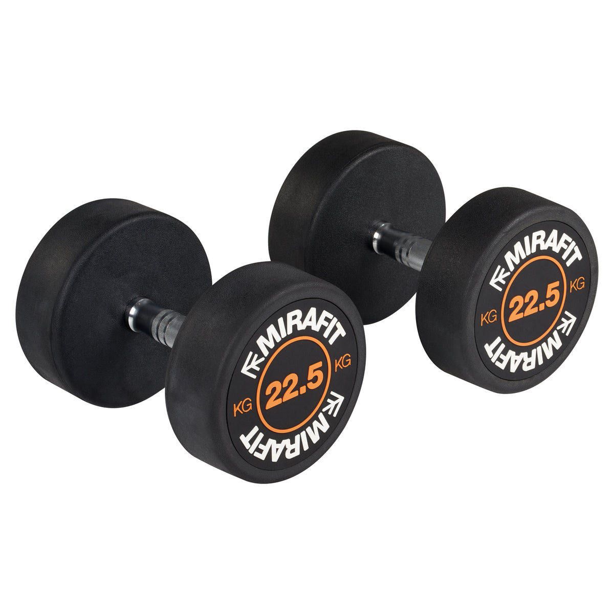 Mirafit Rubber Dumbbell Set - Choice of Weight