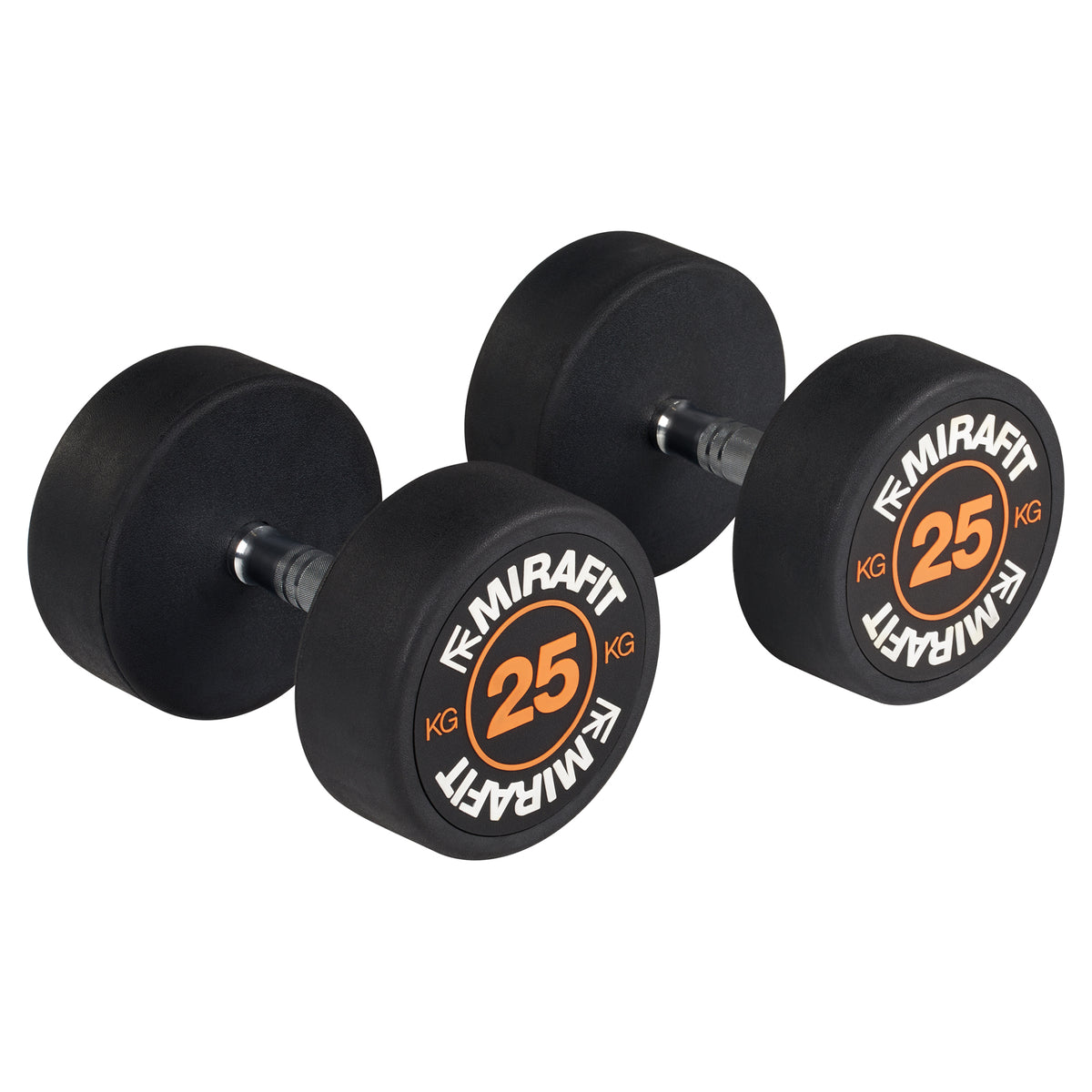 Mirafit Rubber Dumbbell Set - Choice of Weight