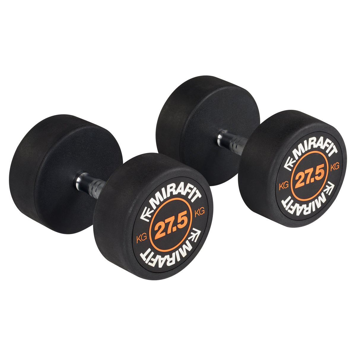 Mirafit Rubber Dumbbell Set - Choice of Weight