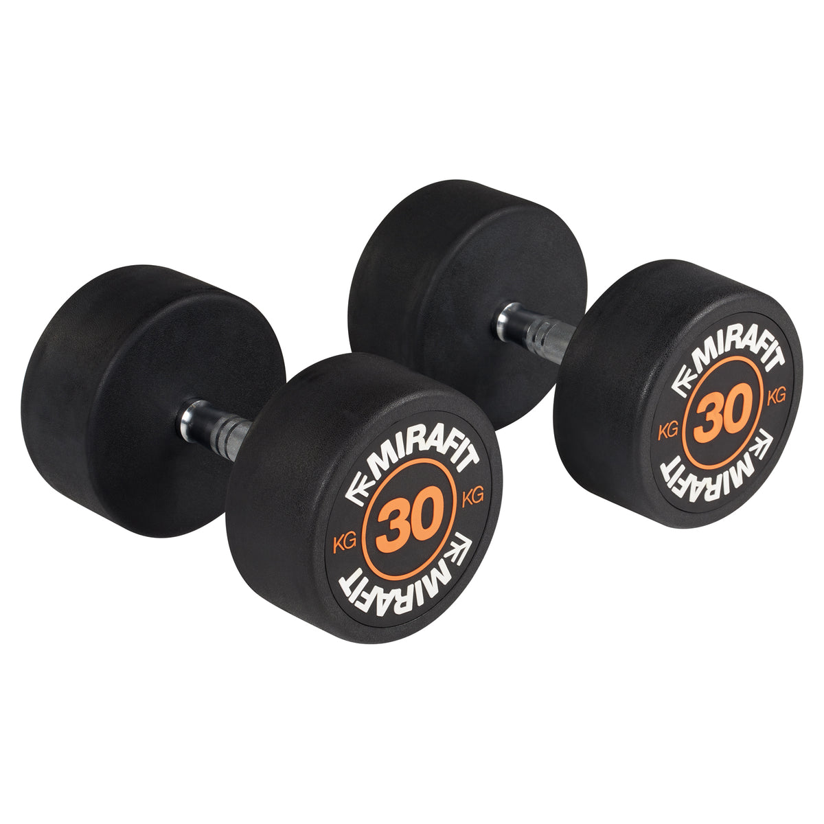 Mirafit Rubber Dumbbell Set - Choice of Weight