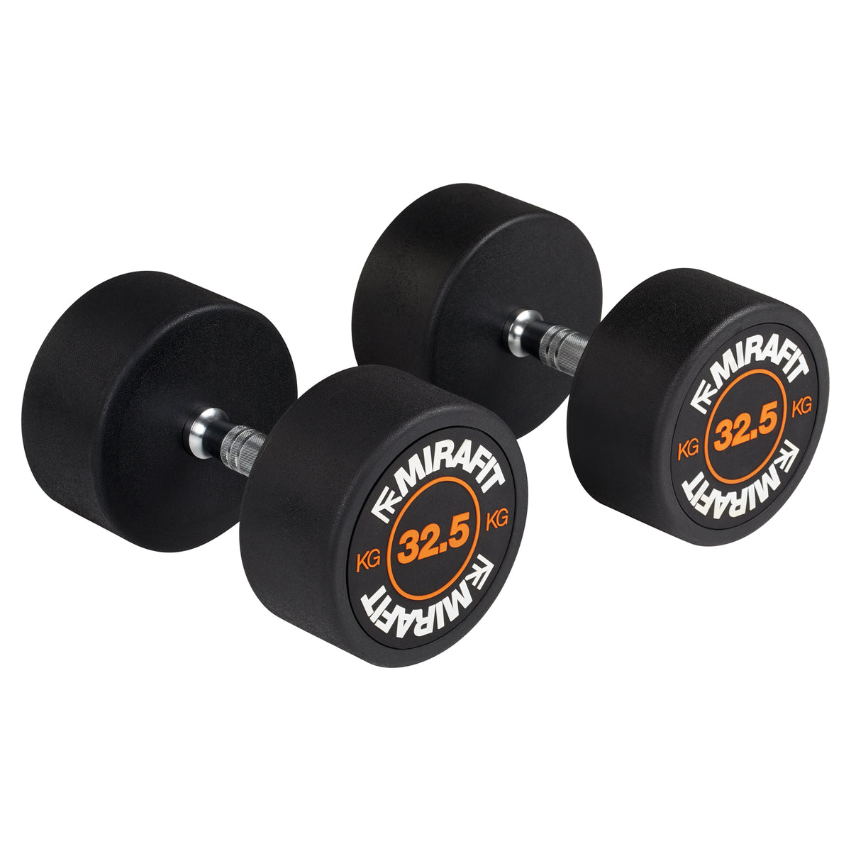 Mirafit Rubber Dumbbell Set - Choice of Weight