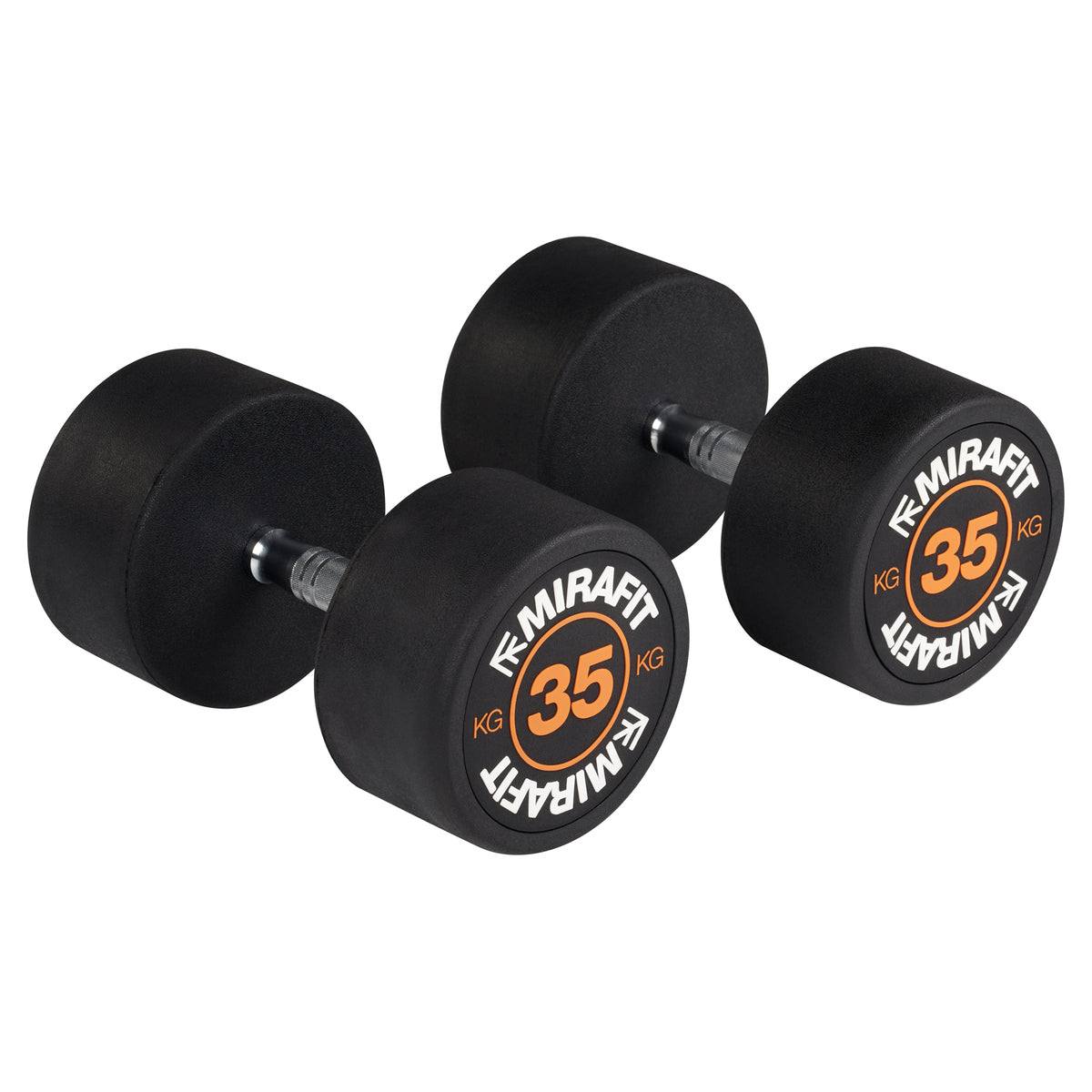 Mirafit Rubber Dumbbell Set - Choice of Weight