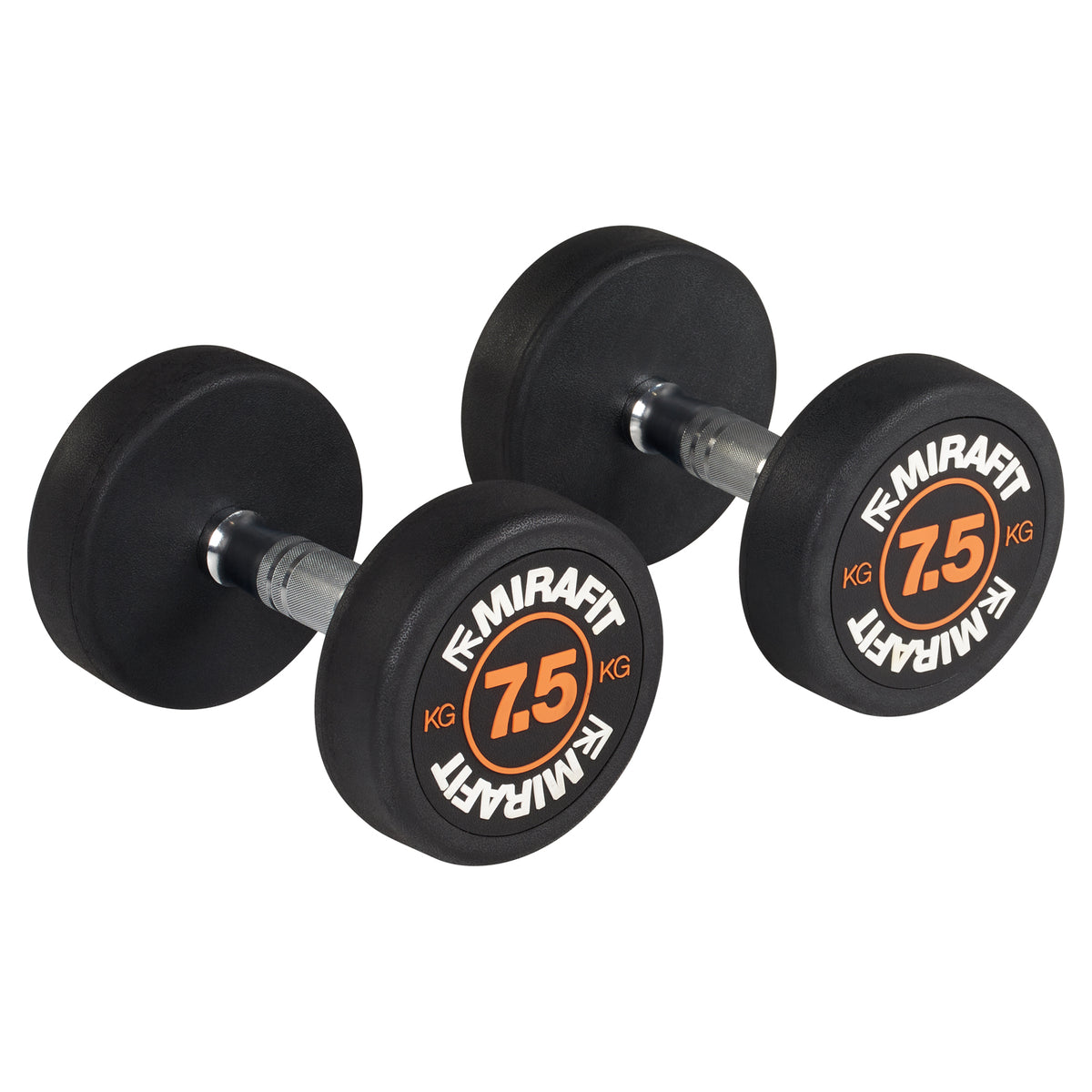 Mirafit Rubber Dumbbell Set - Choice of Weight