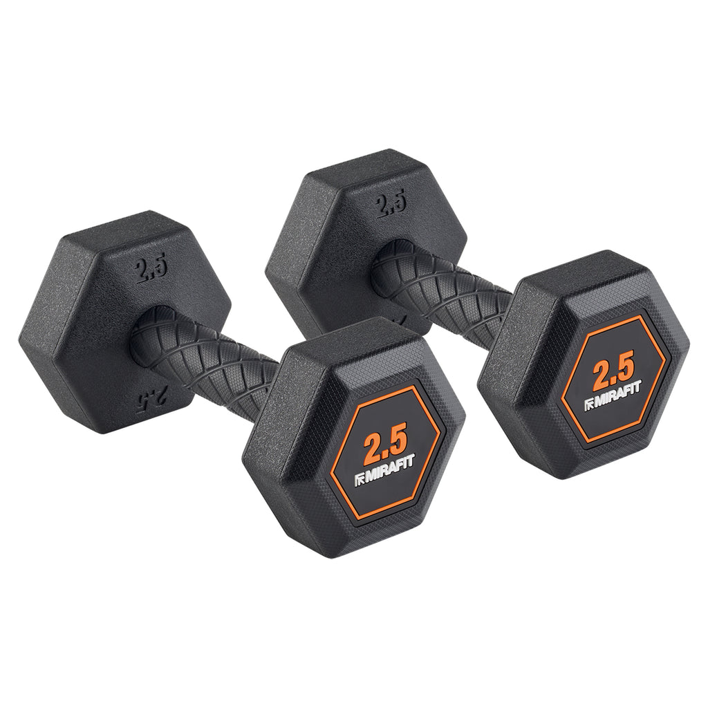 Mirafit Rubberen Grip Zeskantige Halters