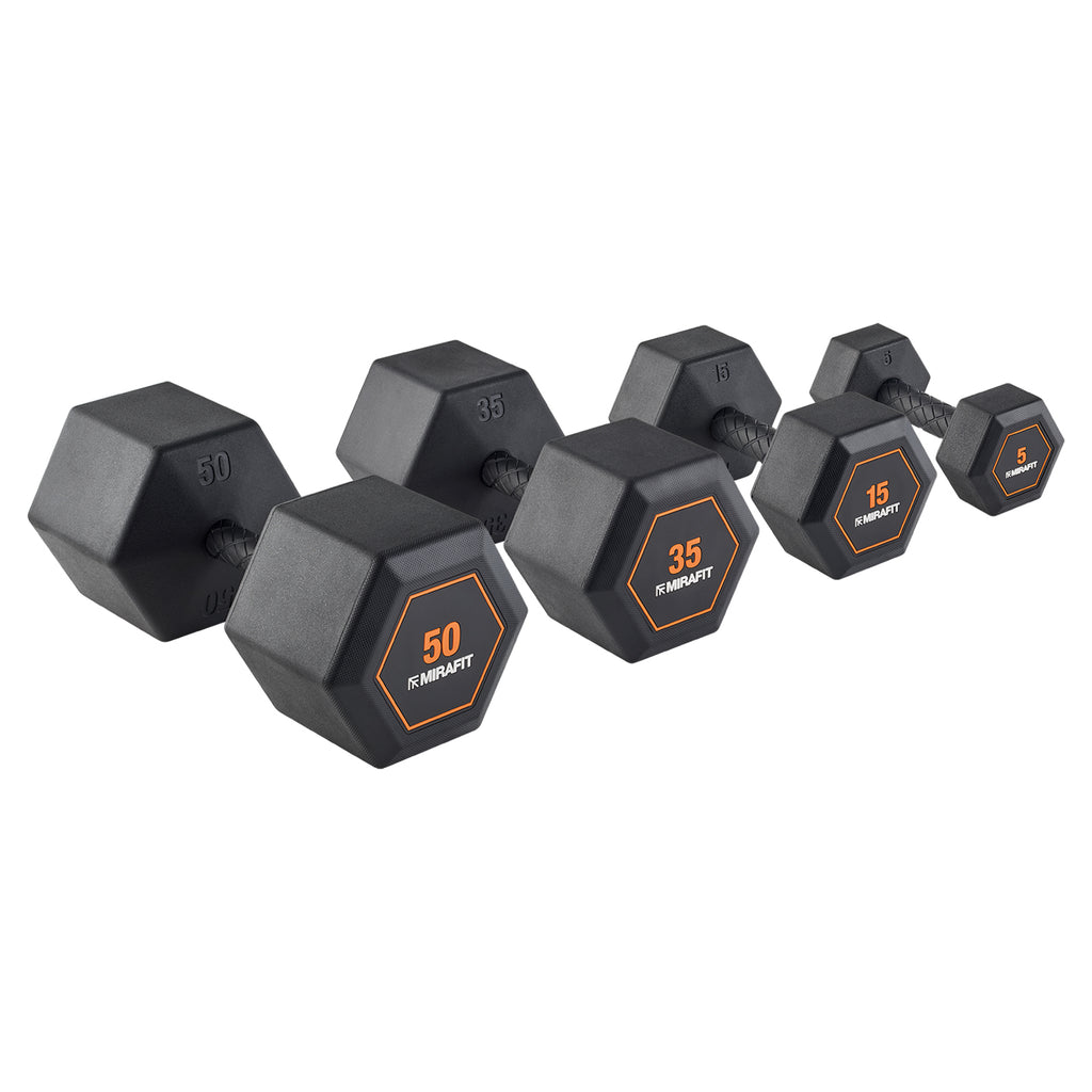 Mirafit Rubberen Grip Zeskantige Halters
