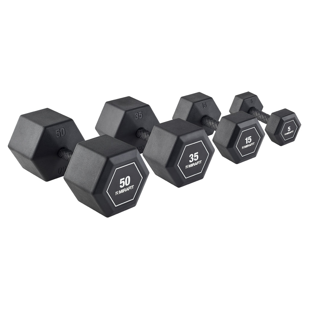 Mirafit Rubberen Grip Zeskantige Halters