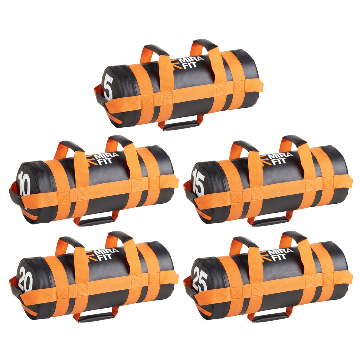 Mirafit Weighted Workout Bag Set met Rek