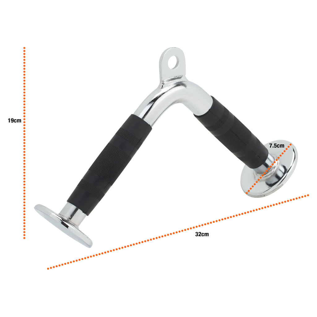 Mirafit Tricep V Bar Attachment with Rubber Grips