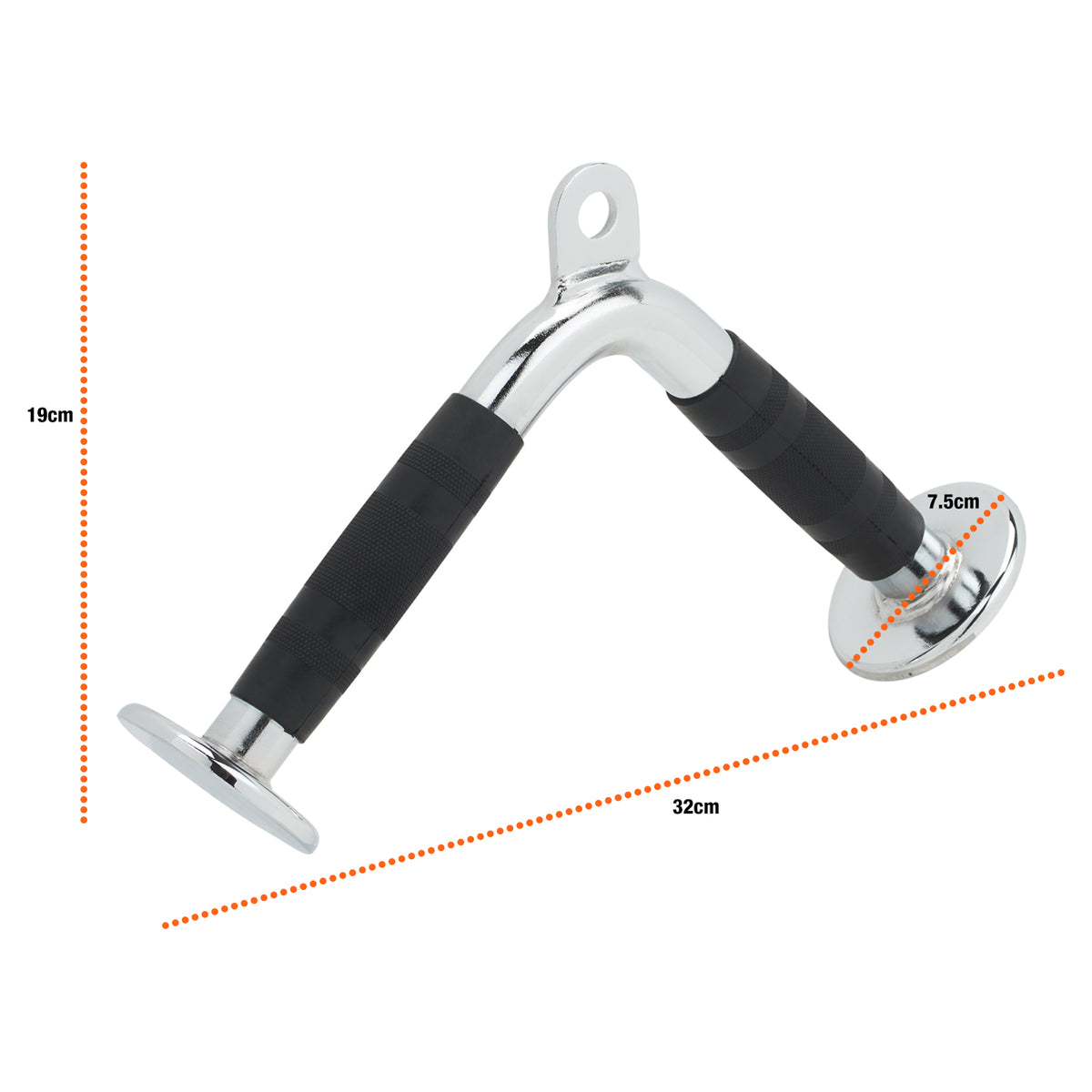 Mirafit Tricep V Bar Attachment with Rubber Grips