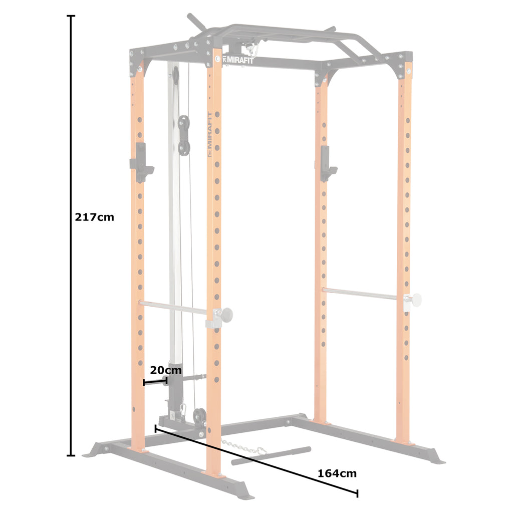 Mirafit M100 Power Rack with Cable System