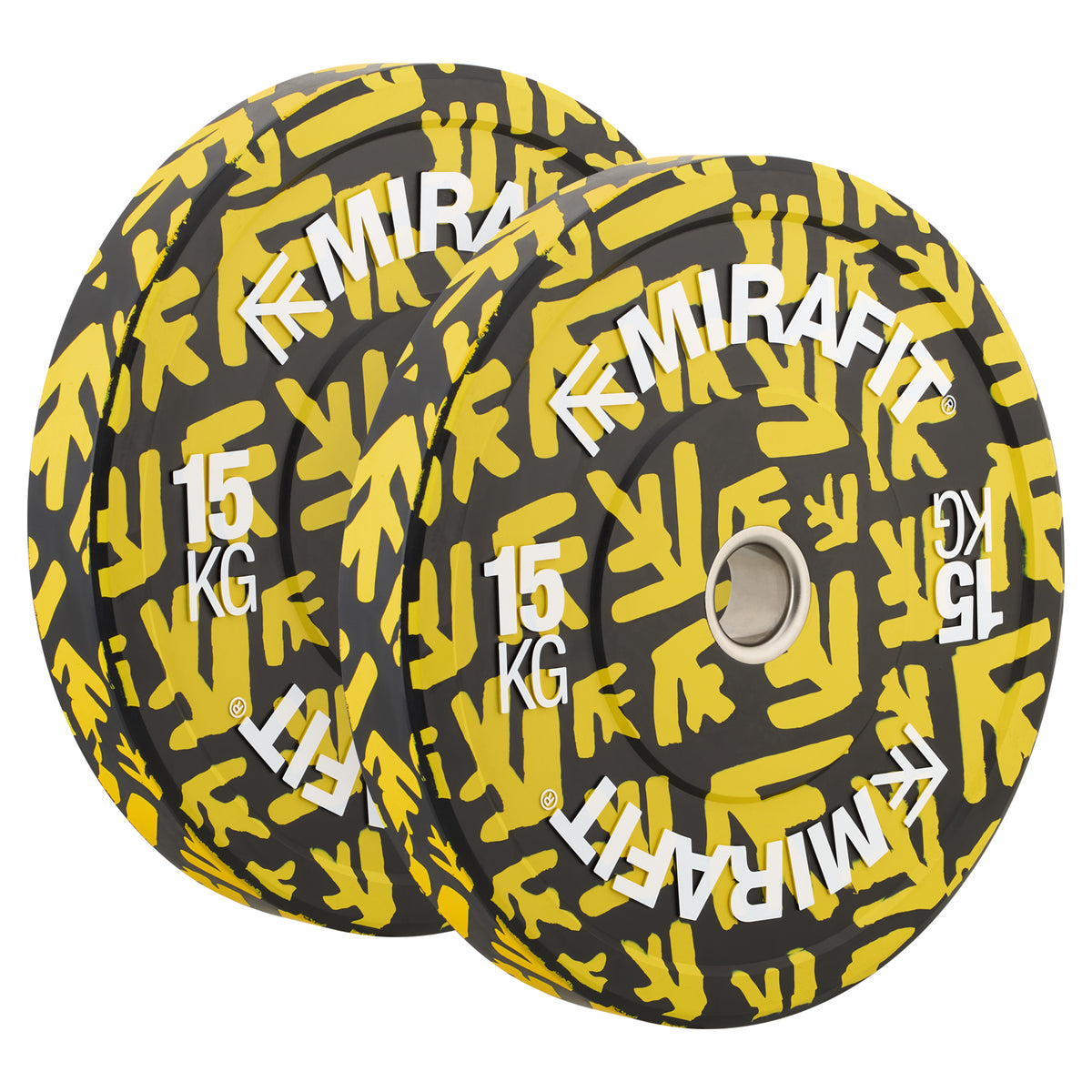 Mirafit Colour Emblem Bumper Plates