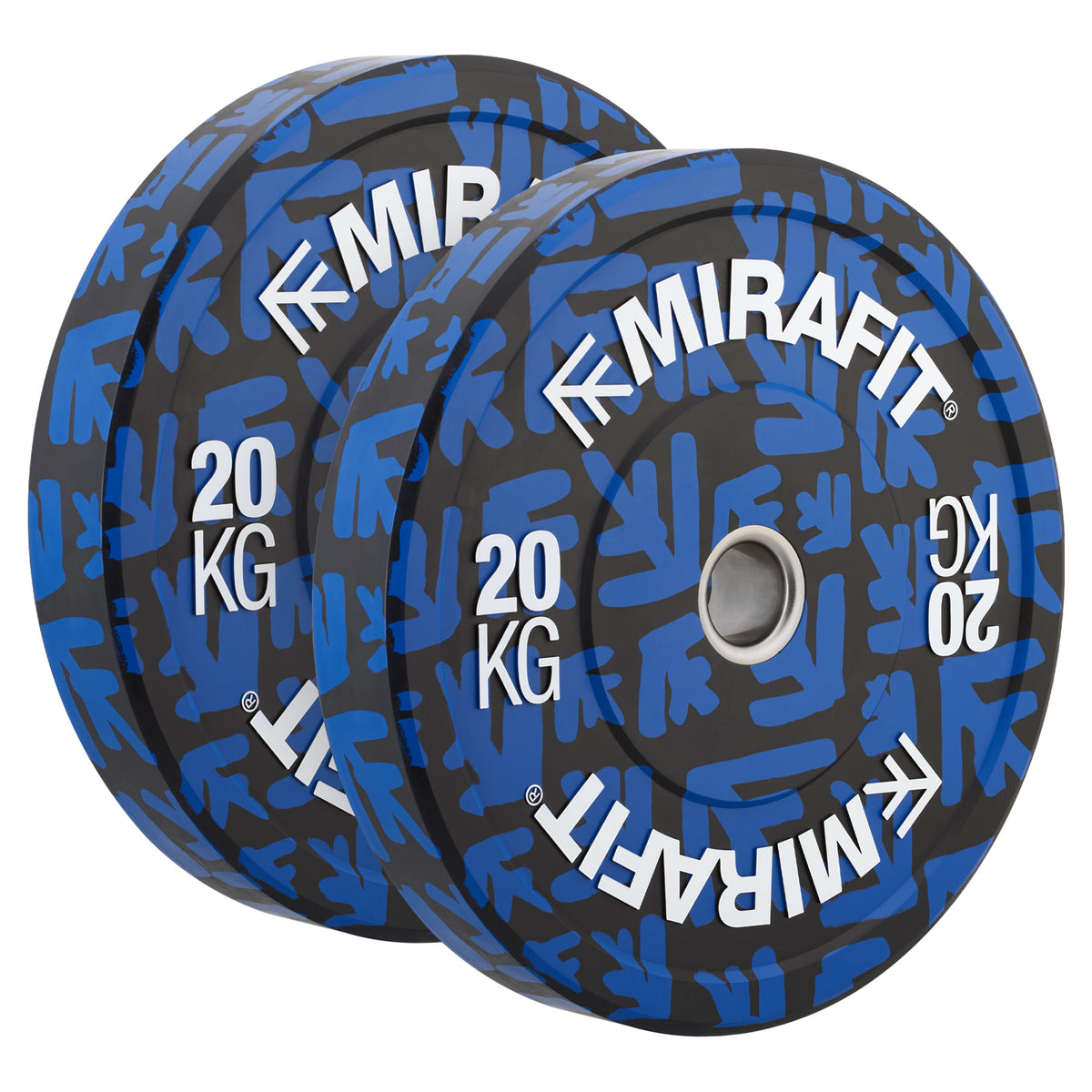Mirafit Colour Emblem Bumper Plates