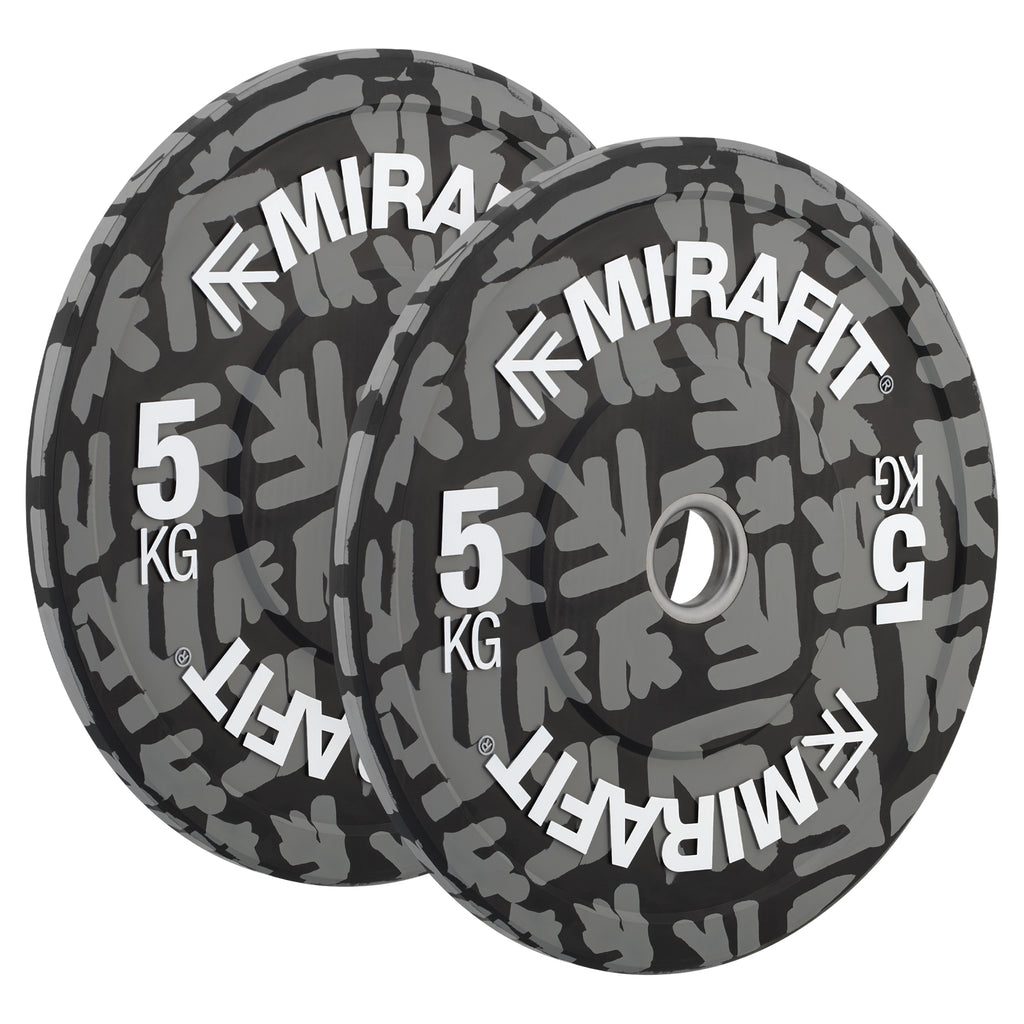 Mirafit Colour Emblem Bumper Plates