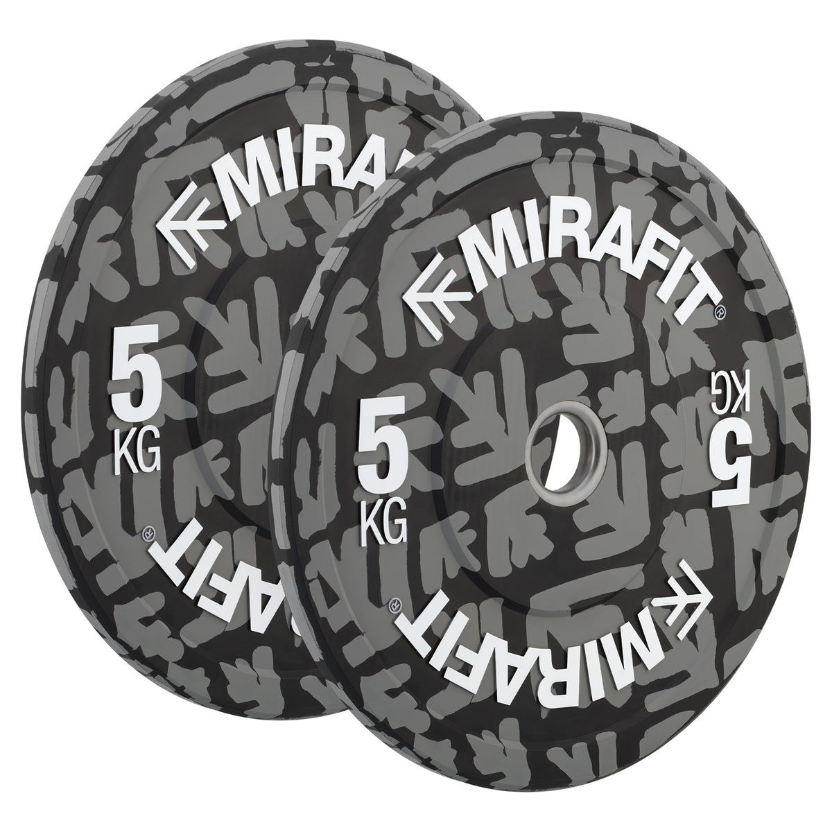 Mirafit Colour Emblem Bumper Plates