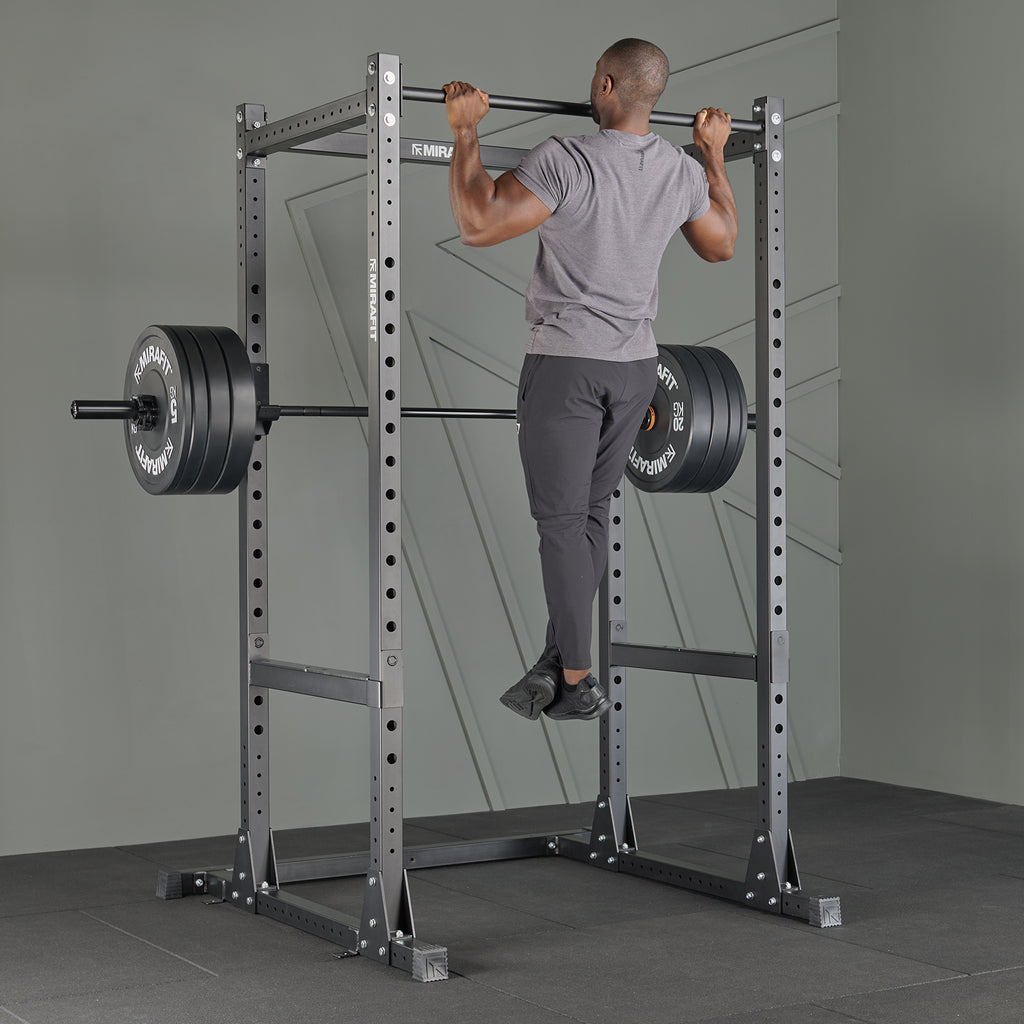 Mirafit M200/M200S Power Rack met halterstang en gewichtenset