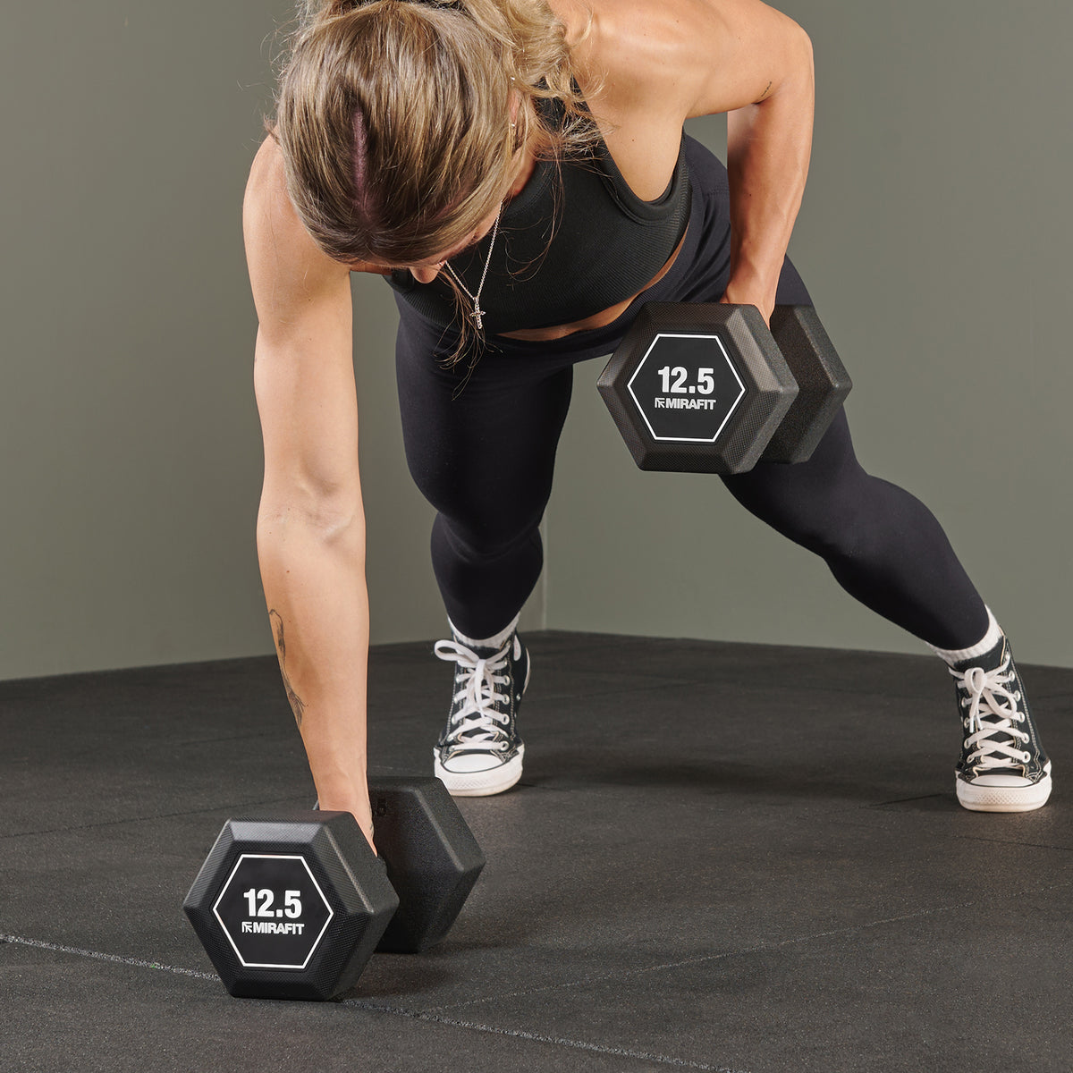 Mirafit Rubberen Grip Zeskantige Halters