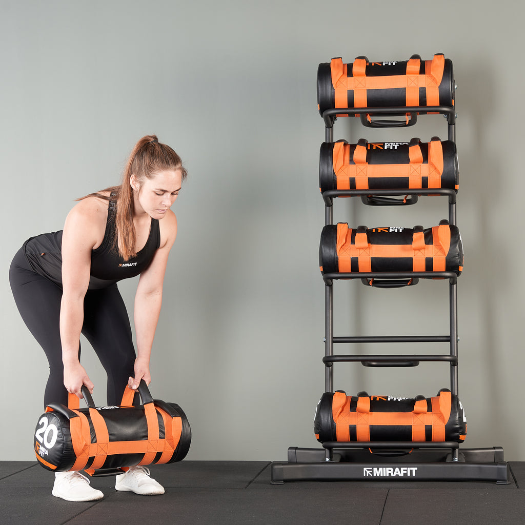 Mirafit Weighted Workout Bag Set met Rek
