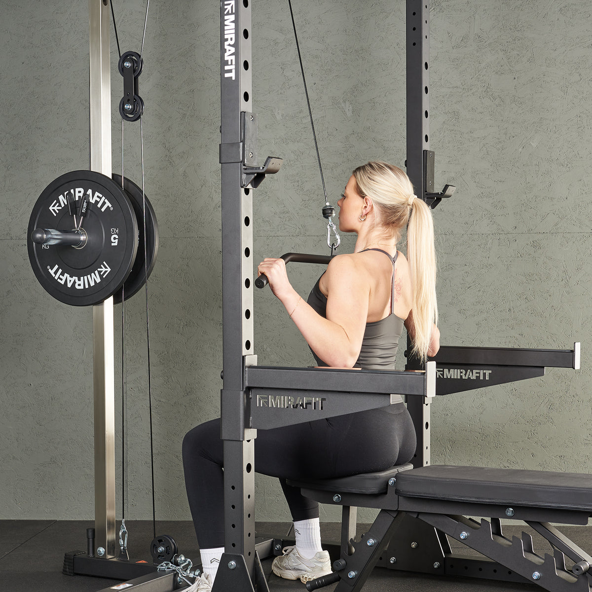 Mirafit M210 Half Power Rack with Pulley System