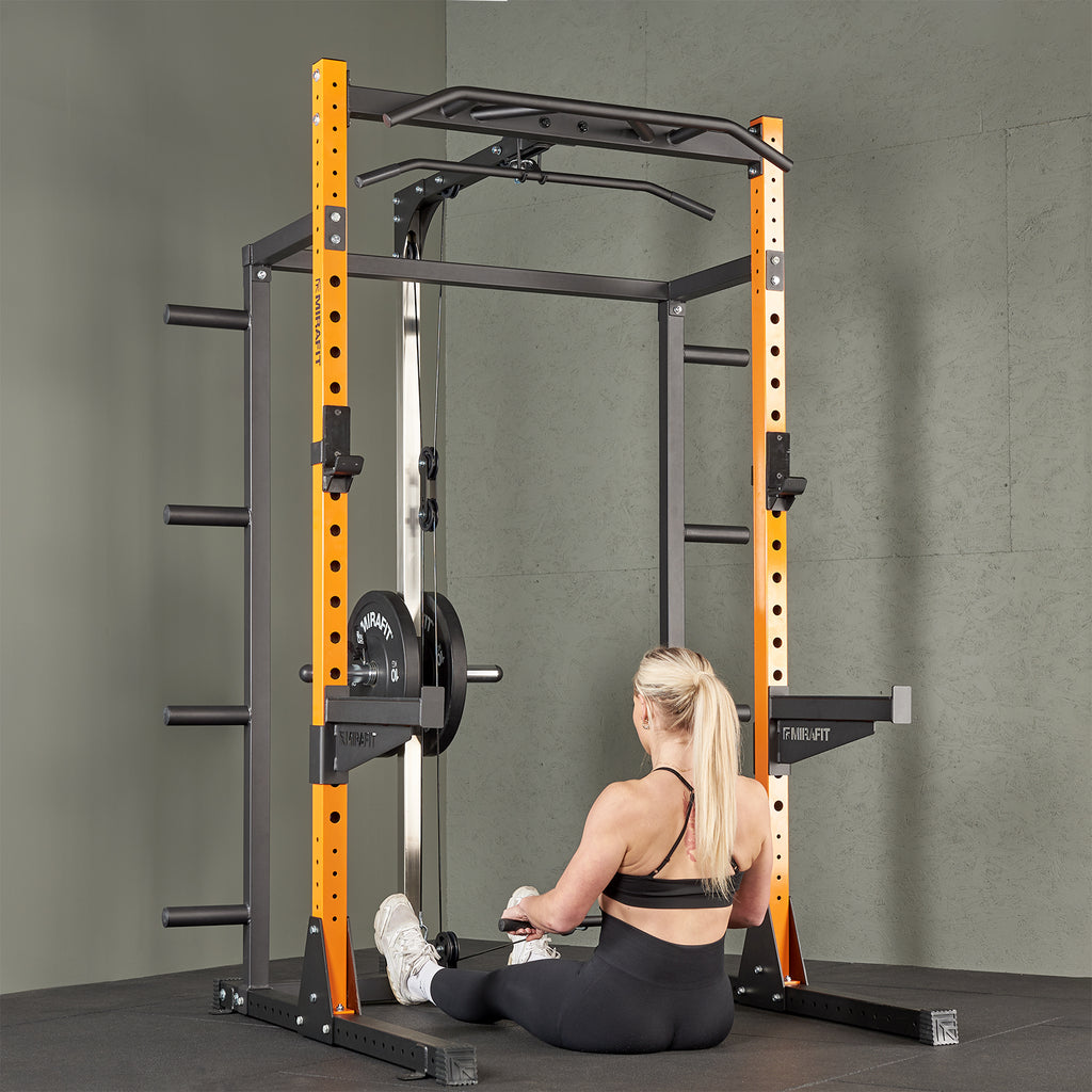 Mirafit M210 Half Power Rack with Pulley System