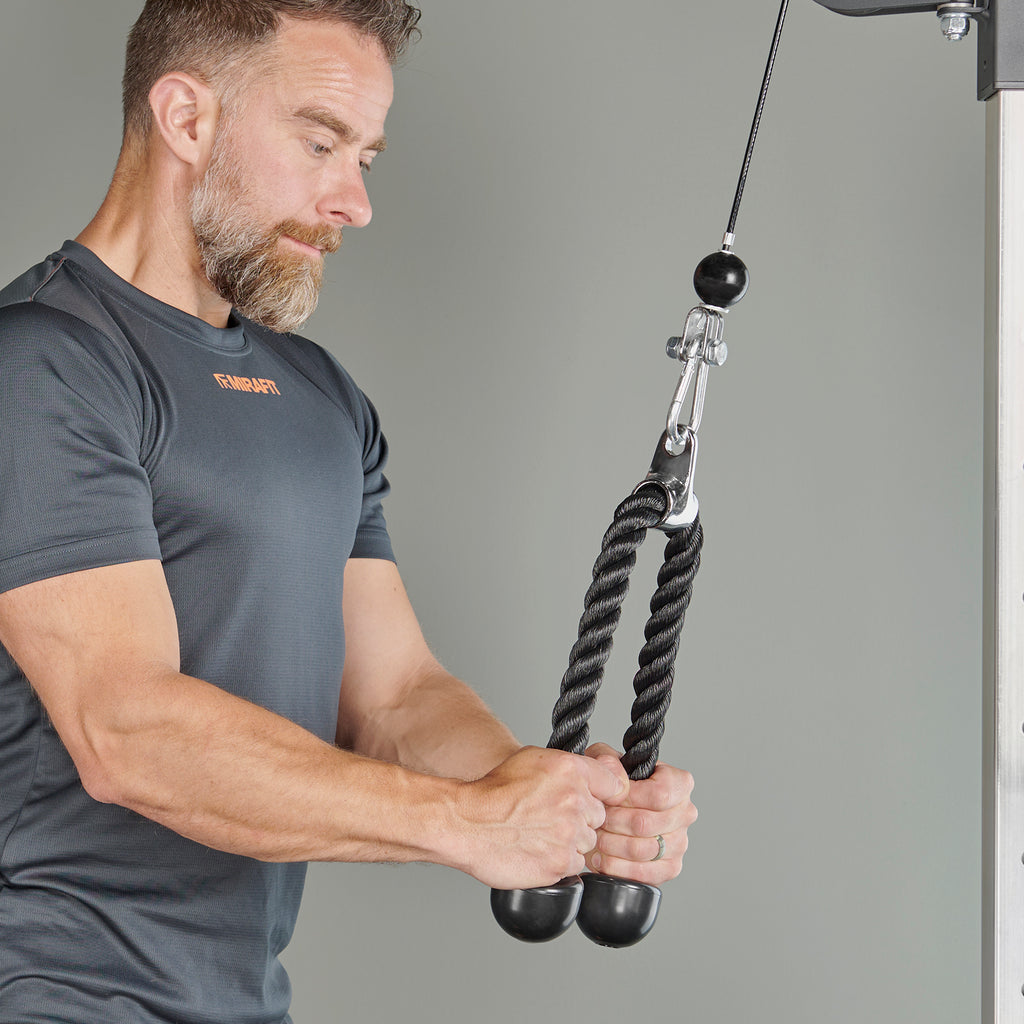 Mirafit Gym Cable Machine Attachment Set - 4 Attachments