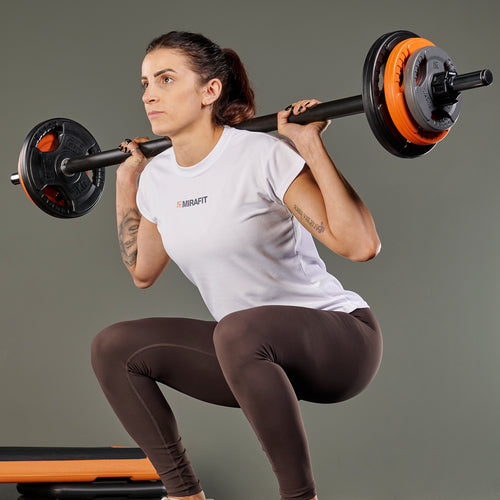 Mirafit 20kg Studio Pump Set - Black/Orange/Grey