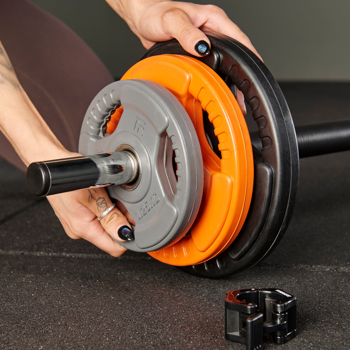 Mirafit 20kg Studio Pump Set - Black/Orange/Grey